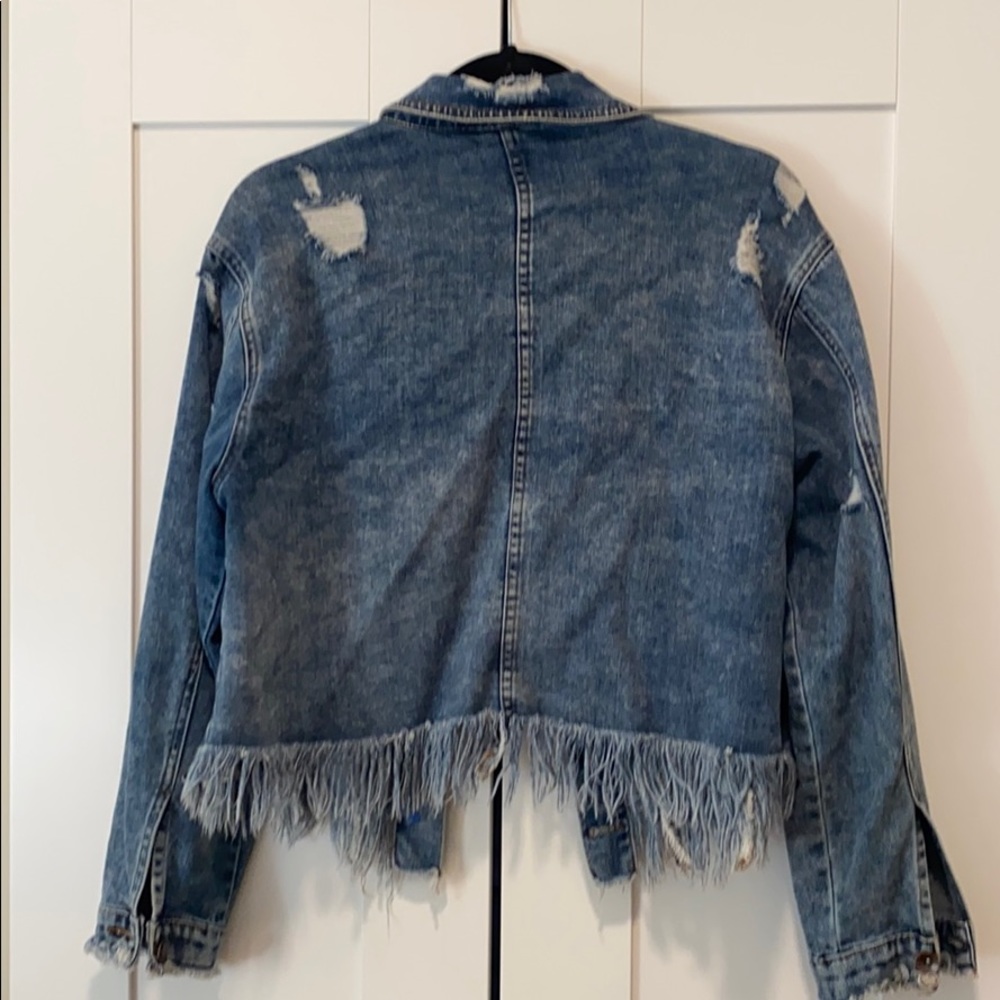 Distressed denim jacket - Picture 5 of 5